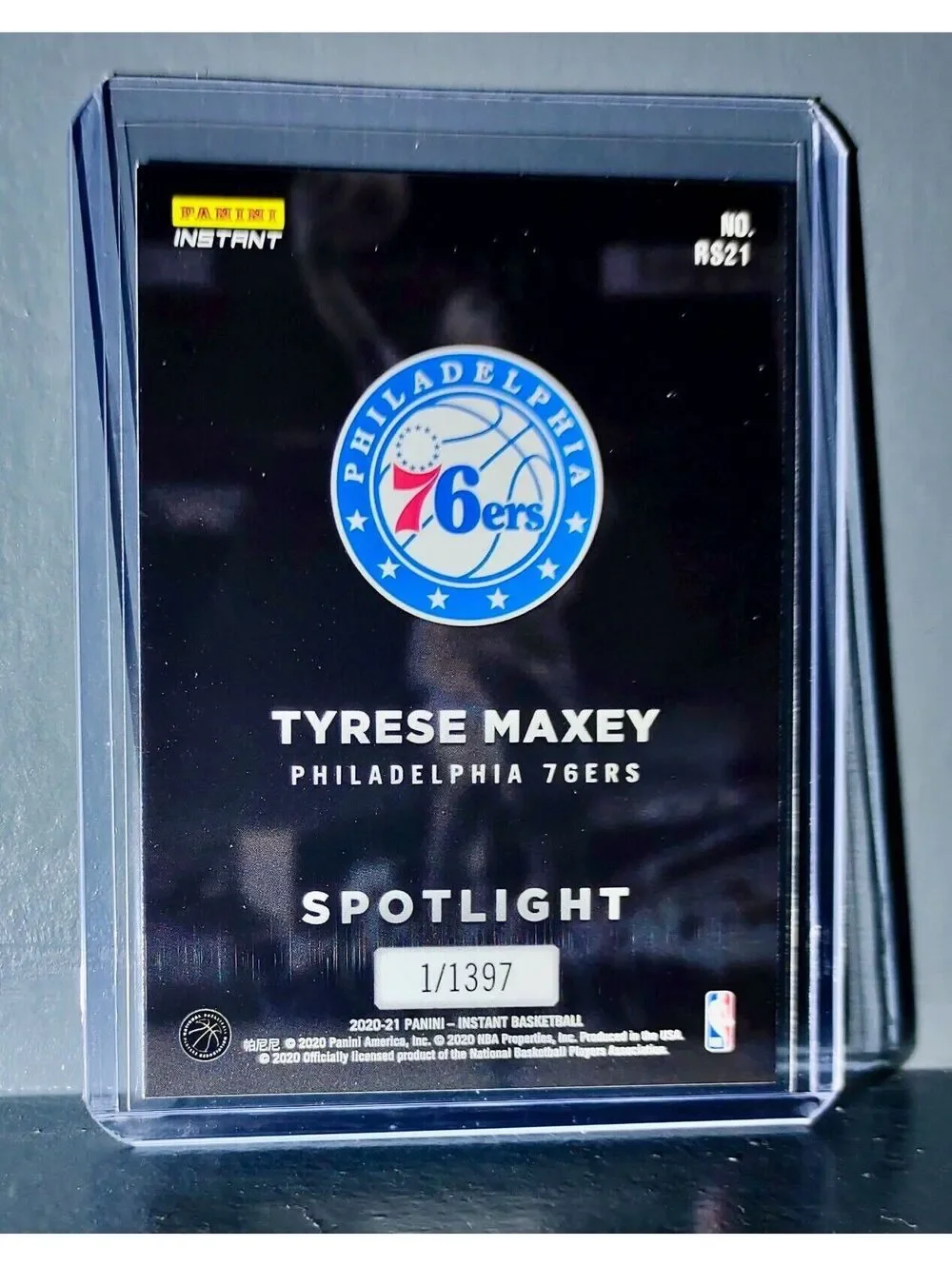 Tyrese Maxey Rookie Spotlight 2020-21 Panini NBA #21 Basketball Card 1 of 1397